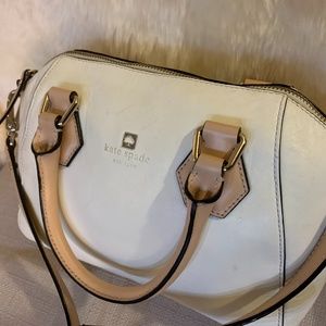 Smooth Leather Roll Handle Kate Spade with Strap